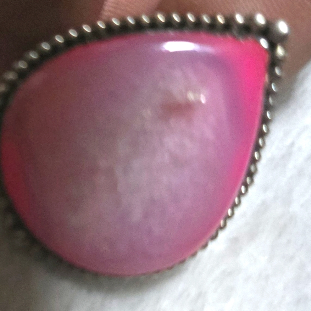 Pink Starburst Druzy Ring